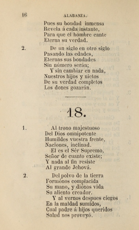 Himnario para uso de la Iglesia Cristiana Española page 18