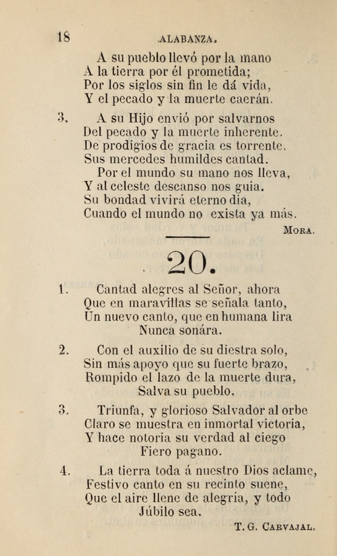 Himnario para uso de la Iglesia Cristiana Española page 20