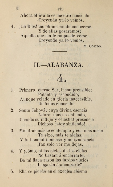 Himnario para uso de la Iglesia Cristiana Española page 6