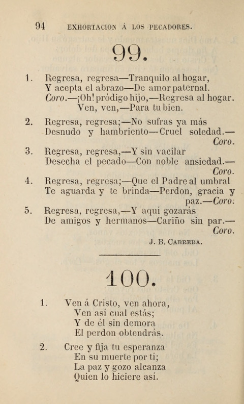 Himnario para uso de la Iglesia Cristiana Española page 96