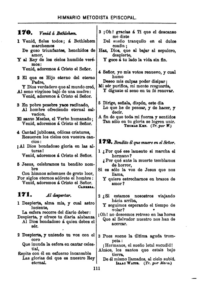 Himnario de la Iglesia Metodista Episcopal page 119