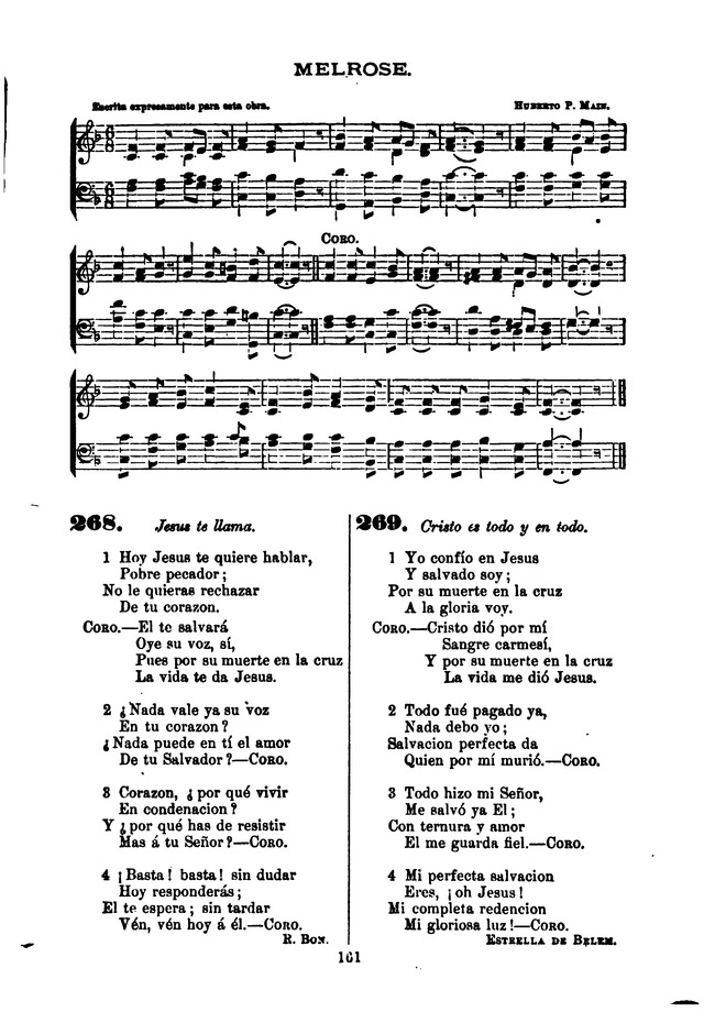 Himnario de la Iglesia Metodista Episcopal page 169