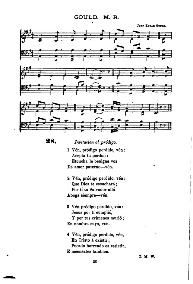 Himnario de la Iglesia Metodista Episcopal page 28