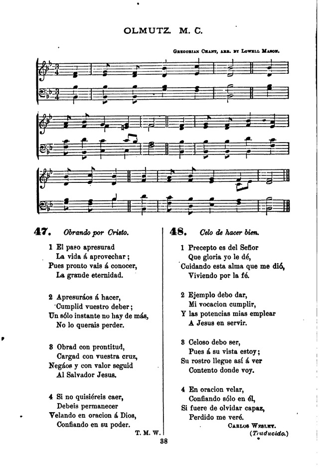 Himnario de la Iglesia Metodista Episcopal page 46