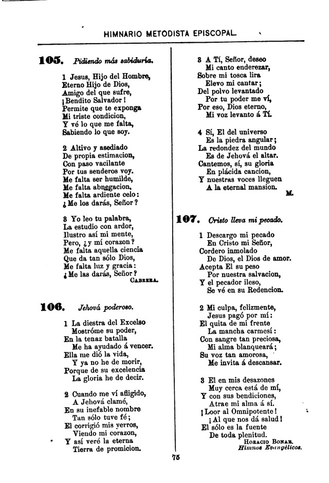 Himnario de la Iglesia Metodista Episcopal page 85