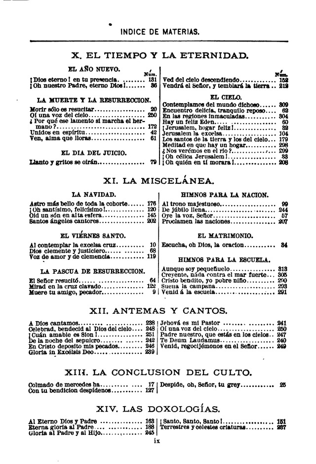 Himnario de la Iglesia Metodista Episcopal page 9