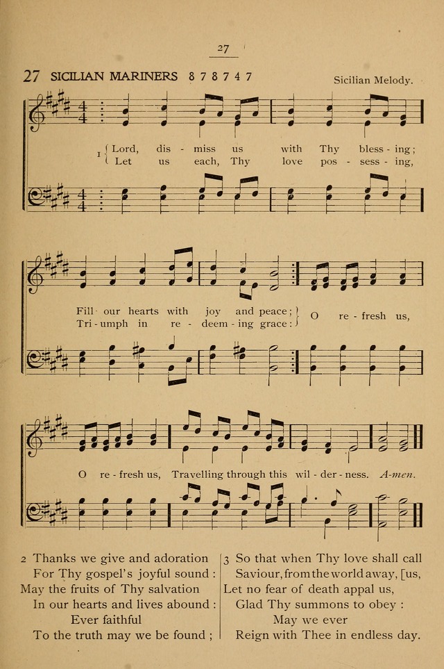 Hymnal: Jubilee Convention of Young Men