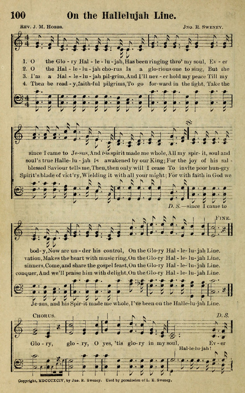 Hosannas to the King: A collection of Gospel Hymns suited to Church, Sunday School and Evangelistic Services page 102