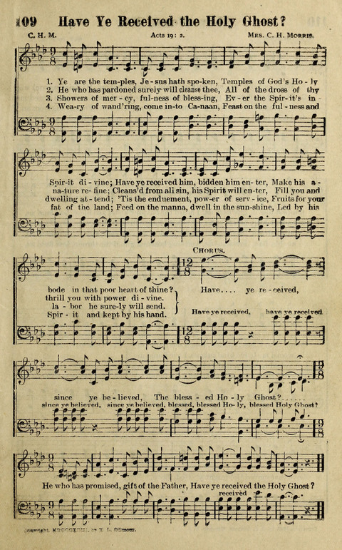 Hosannas to the King: A collection of Gospel Hymns suited to Church, Sunday School and Evangelistic Services page 111