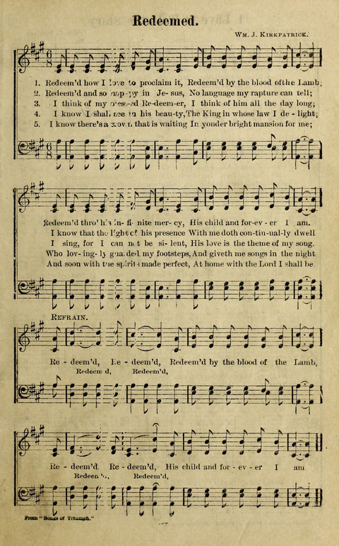 Hosannas to the King: A collection of Gospel Hymns suited to Church, Sunday School and Evangelistic Services page 123