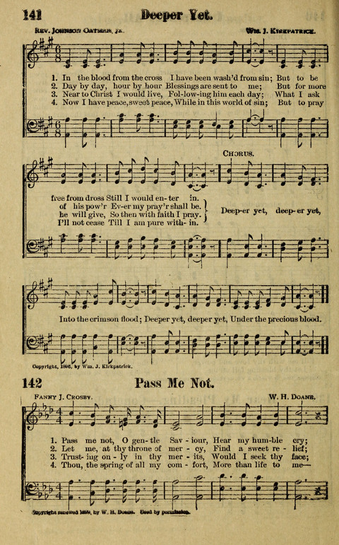 Hosannas to the King: A collection of Gospel Hymns suited to Church, Sunday School and Evangelistic Services page 138