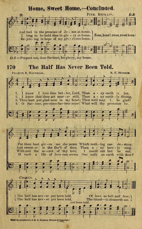 Hosannas to the King: A collection of Gospel Hymns suited to Church, Sunday School and Evangelistic Services page 155