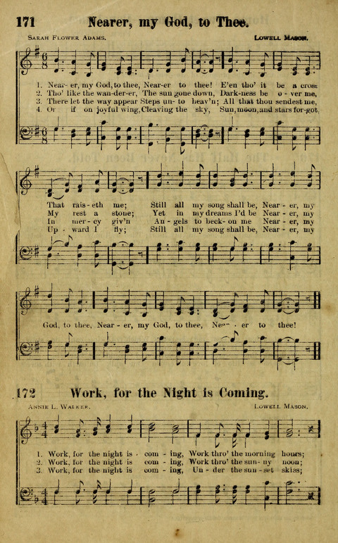 Hosannas to the King: A collection of Gospel Hymns suited to Church, Sunday School and Evangelistic Services page 156