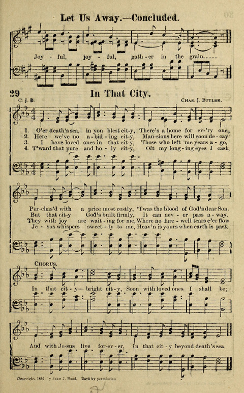 Hosannas to the King: A collection of Gospel Hymns suited to Church, Sunday School and Evangelistic Services page 29