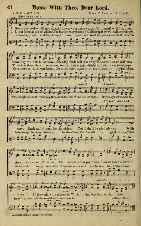 Hosannas to the King: A collection of Gospel Hymns suited to Church, Sunday School and Evangelistic Services page 42