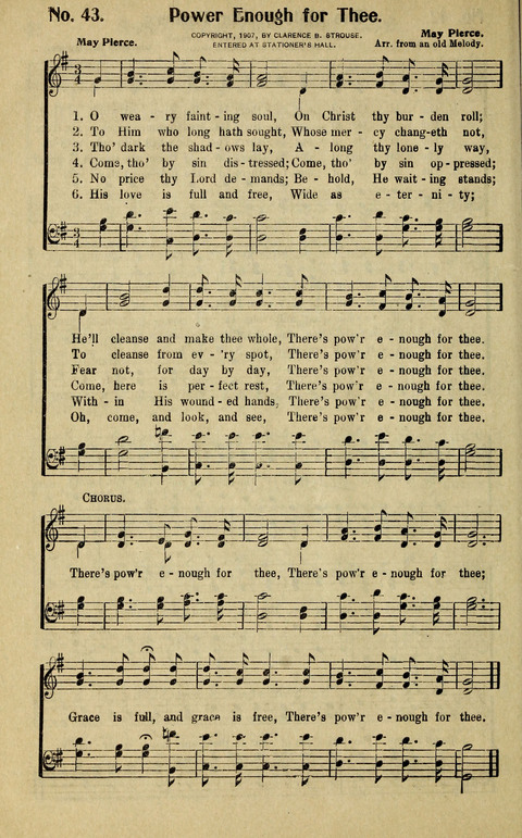 Hosannas to the King: A collection of Gospel Hymns suited to Church, Sunday School and Evangelistic Services page 44