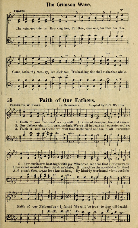 Hosannas to the King: A collection of Gospel Hymns suited to Church, Sunday School and Evangelistic Services page 61