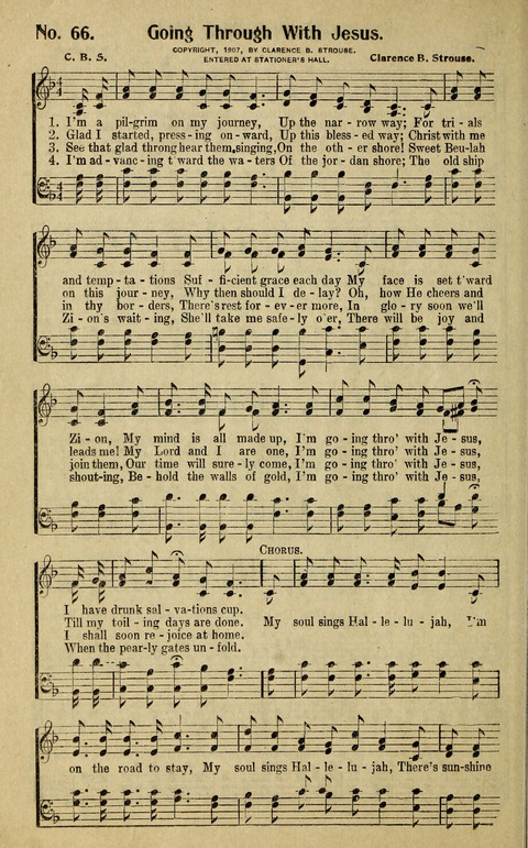 Hosannas to the King: A collection of Gospel Hymns suited to Church, Sunday School and Evangelistic Services page 68