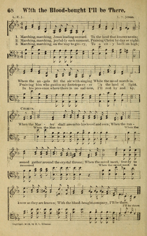 Hosannas to the King: A collection of Gospel Hymns suited to Church, Sunday School and Evangelistic Services page 70