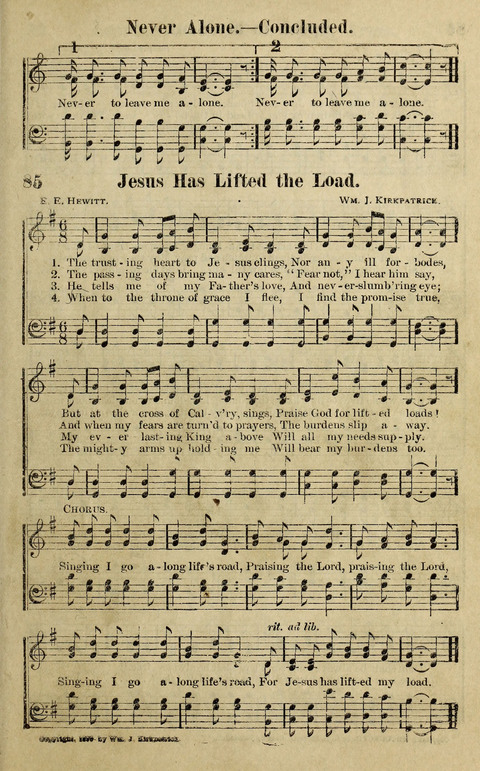 Hosannas to the King: A collection of Gospel Hymns suited to Church, Sunday School and Evangelistic Services page 87