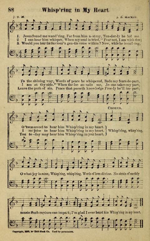 Hosannas to the King: A collection of Gospel Hymns suited to Church, Sunday School and Evangelistic Services page 90