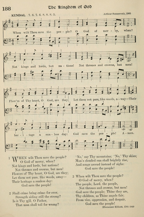 Hymns of the Kingdom of God: with Tunes page 188