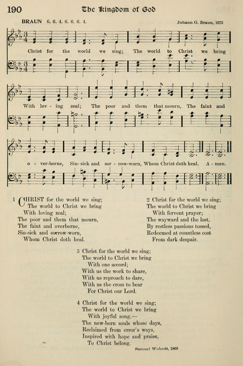 Hymns of the Kingdom of God: with Tunes page 190