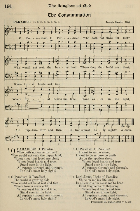 Hymns of the Kingdom of God: with Tunes page 191