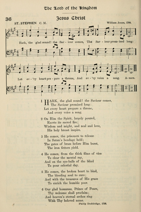 Hymns of the Kingdom of God: with Tunes page 36