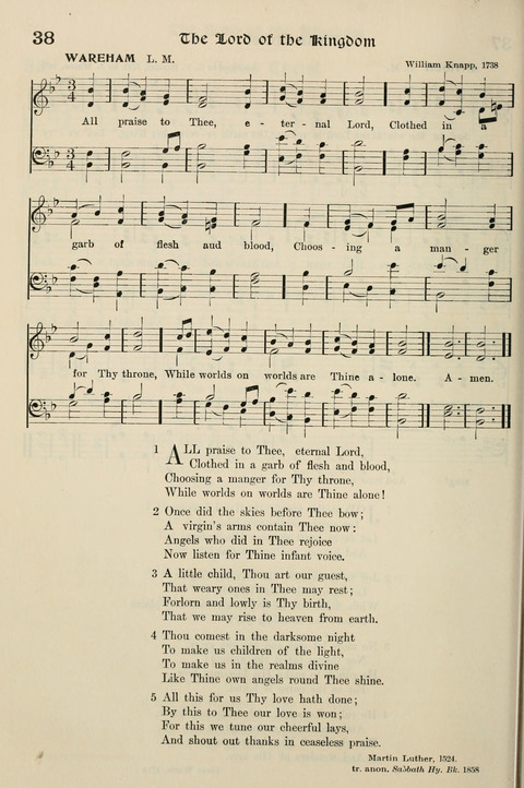 Hymns of the Kingdom of God: with Tunes page 38