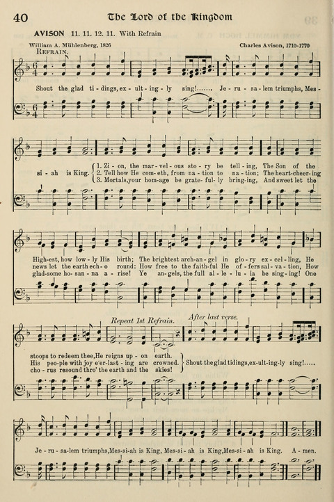 Hymns of the Kingdom of God: with Tunes page 40