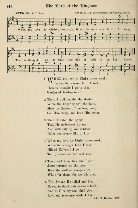 Hymns of the Kingdom of God: with Tunes page 64