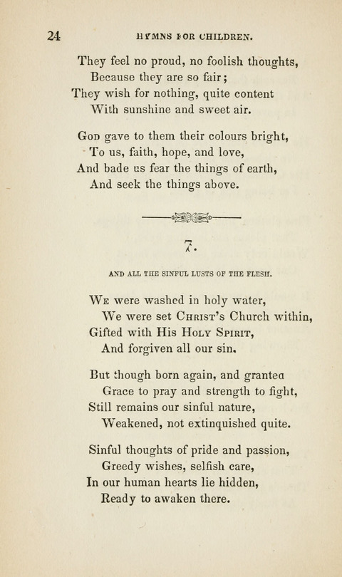 Hymns for Little Children: by the author of "The Lord of the Forest", "Verses for Holy Seasons", and "Baron