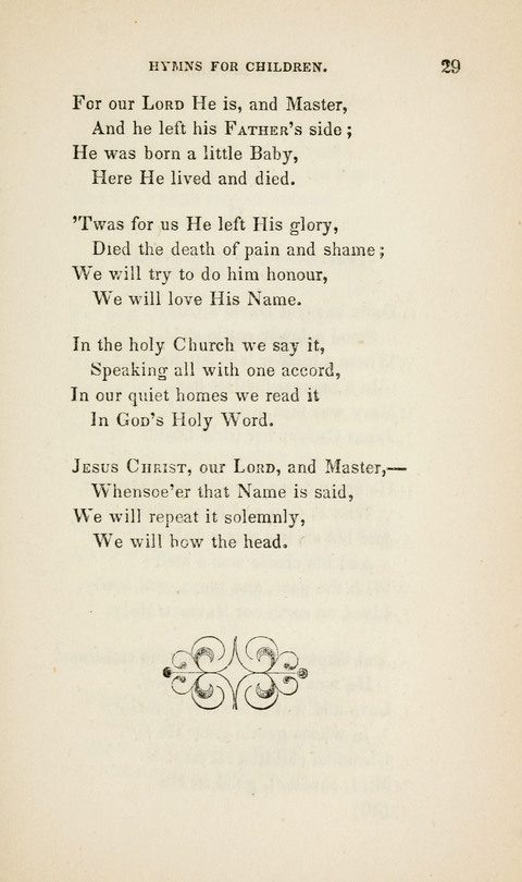 Hymns for Little Children: by the author of "The Lord of the Forest", "Verses for Holy Seasons", and "Baron