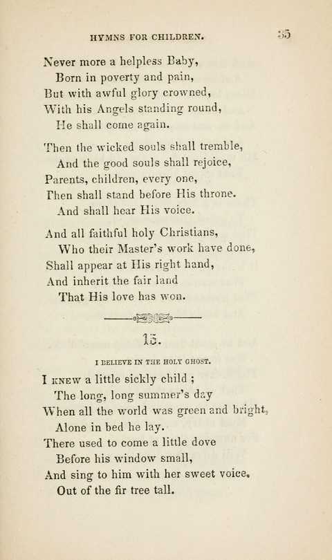 Hymns for Little Children: by the author of "The Lord of the Forest", "Verses for Holy Seasons", and "Baron