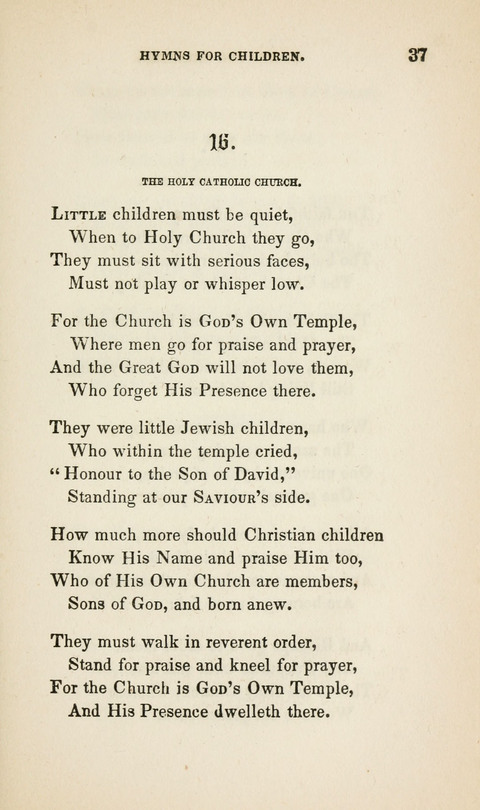 Hymns for Little Children: by the author of "The Lord of the Forest", "Verses for Holy Seasons", and "Baron