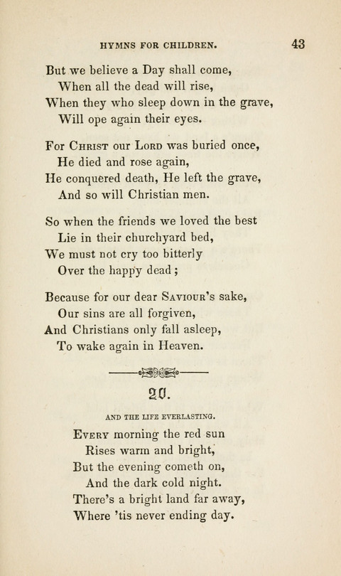 Hymns for Little Children: by the author of "The Lord of the Forest", "Verses for Holy Seasons", and "Baron