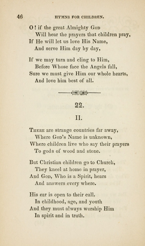 Hymns for Little Children: by the author of "The Lord of the Forest", "Verses for Holy Seasons", and "Baron