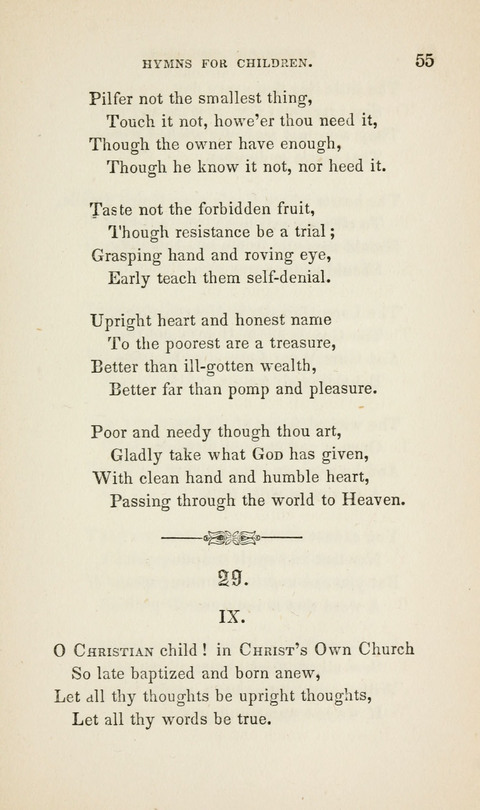 Hymns for Little Children: by the author of "The Lord of the Forest", "Verses for Holy Seasons", and "Baron