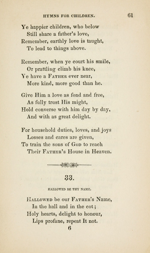 Hymns for Little Children: by the author of "The Lord of the Forest", "Verses for Holy Seasons", and "Baron