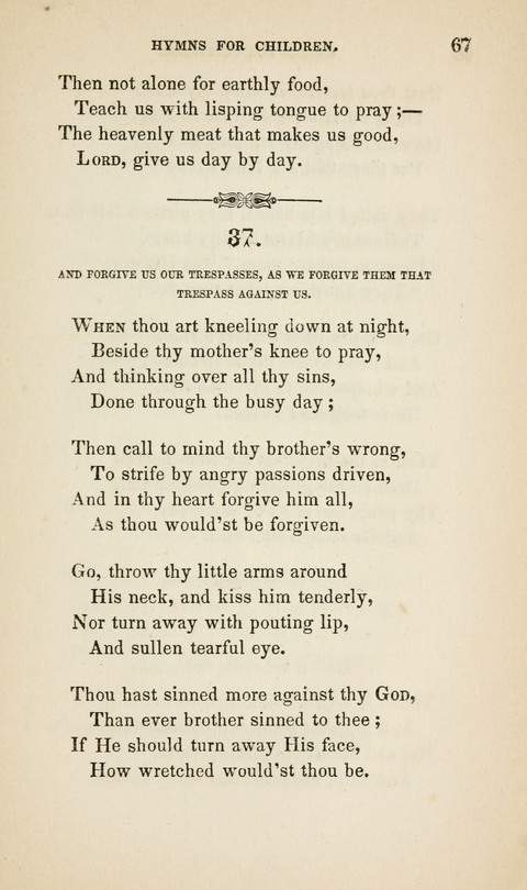 Hymns for Little Children: by the author of "The Lord of the Forest", "Verses for Holy Seasons", and "Baron