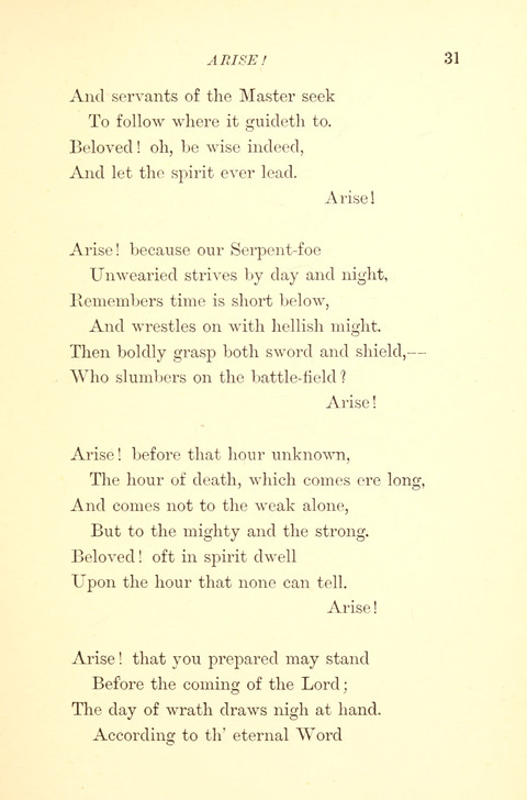 Hymns from the Land of Luther: translated from the German page 31