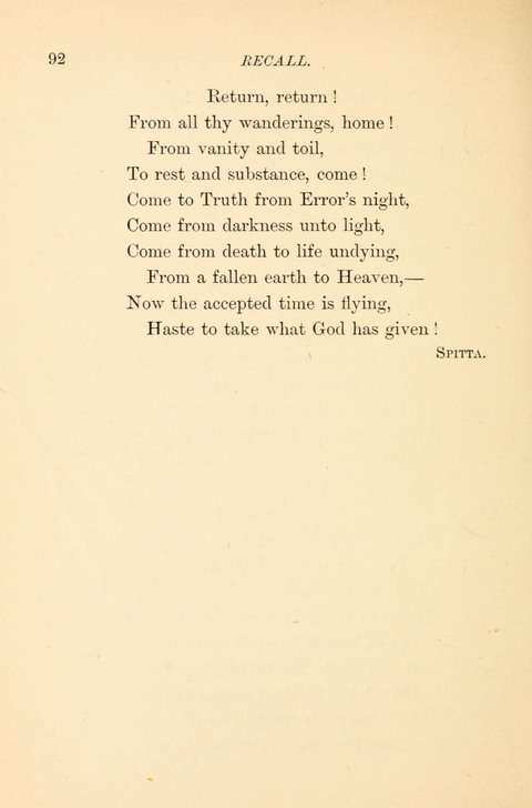 Hymns from the Land of Luther: translated from the German page 92