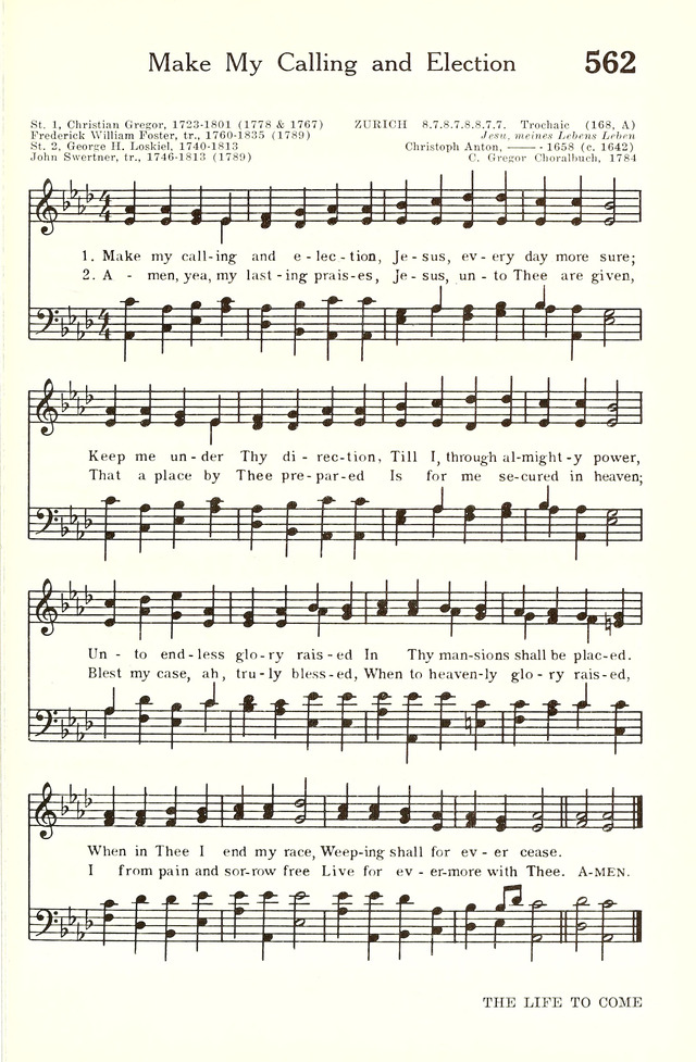 Hymnal and Liturgies of the Moravian Church page 730