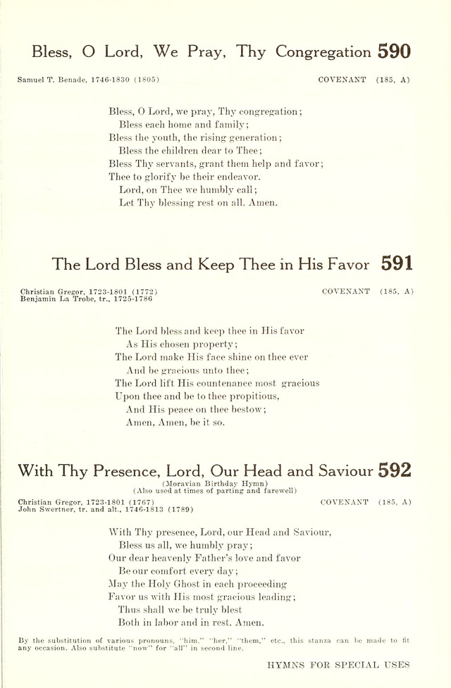 Hymnal and Liturgies of the Moravian Church page 758