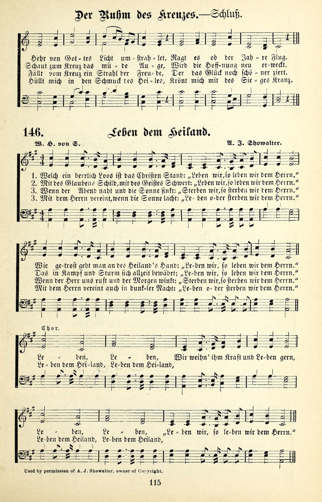 Heils-Lieder, eine Sammlung Geistlicher Lieder für Sonntagsschulen, Jugendvereine page 113