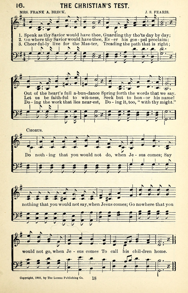 Heils-Lieder, eine Sammlung Geistlicher Lieder für Sonntagsschulen, Jugendvereine page 133