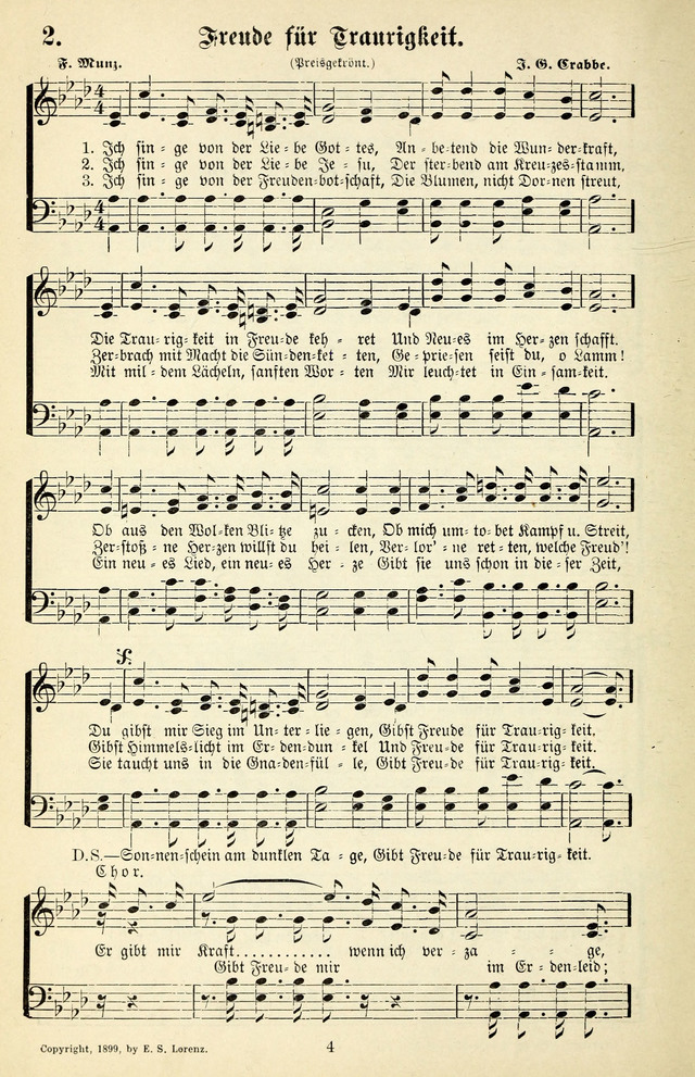 Heils-Lieder, eine Sammlung Geistlicher Lieder für Sonntagsschulen, Jugendvereine page 2