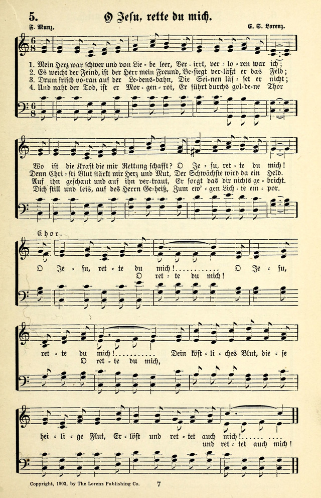 Heils-Lieder, eine Sammlung Geistlicher Lieder für Sonntagsschulen, Jugendvereine page 5