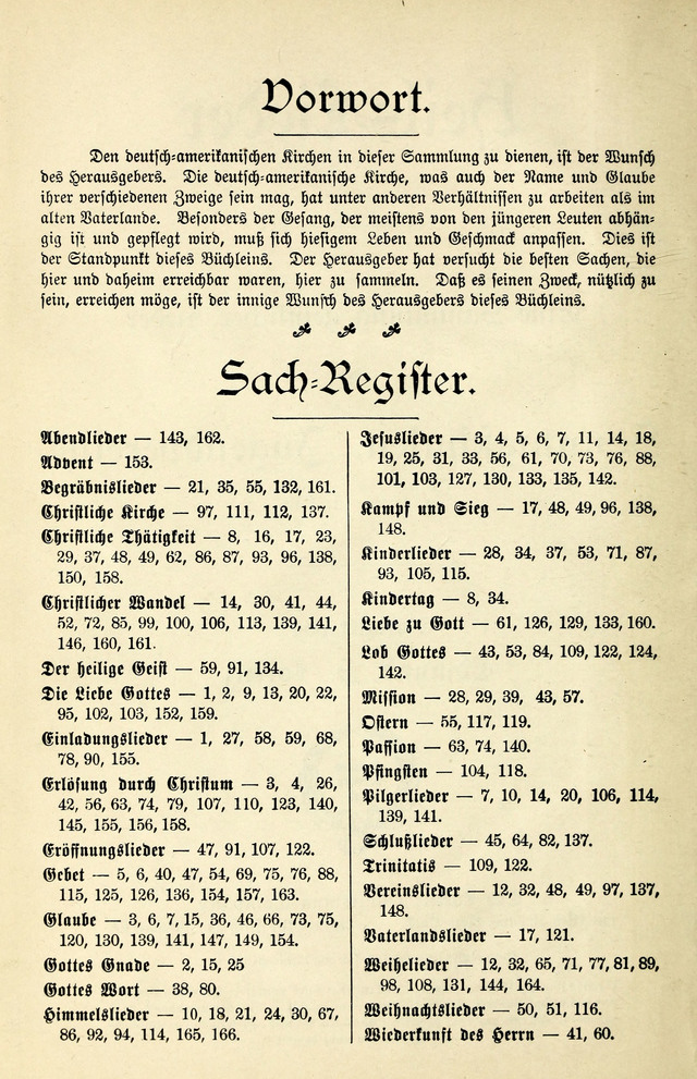 Heils-Lieder, eine Sammlung Geistlicher Lieder für Sonntagsschulen, Jugendvereine page v